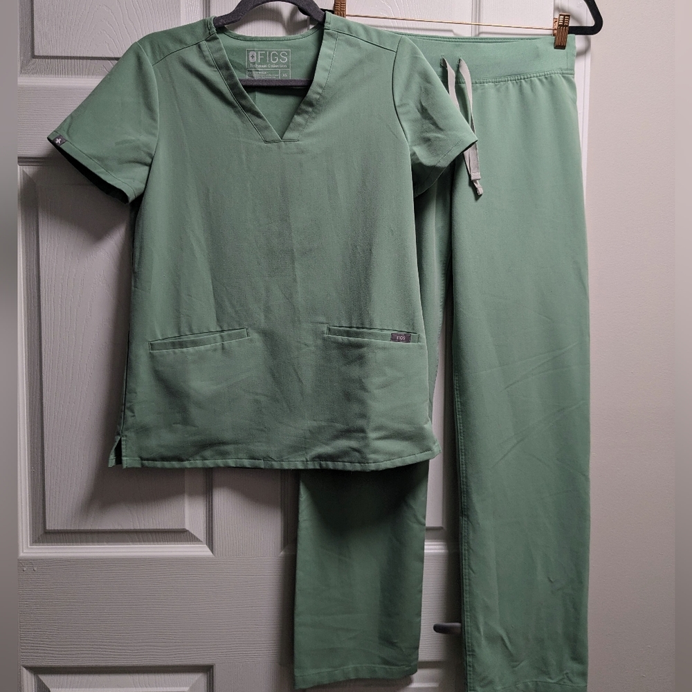 Figs Women's Top in Sage Green